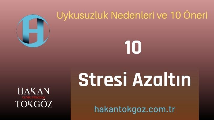 Uykusuzluk Nedenleri Stres