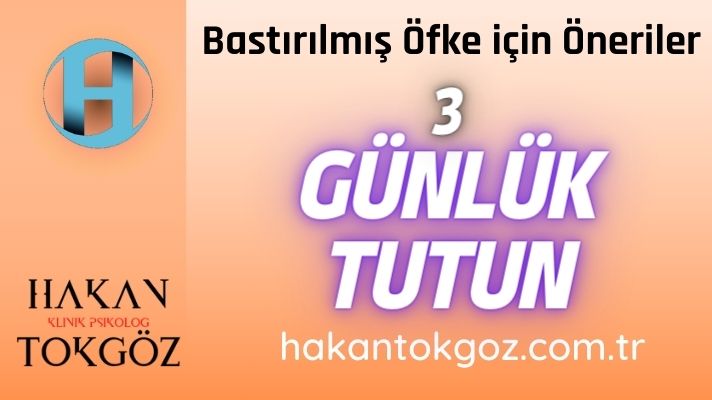 Bastırılmış Öfke Günlük Tutmak
